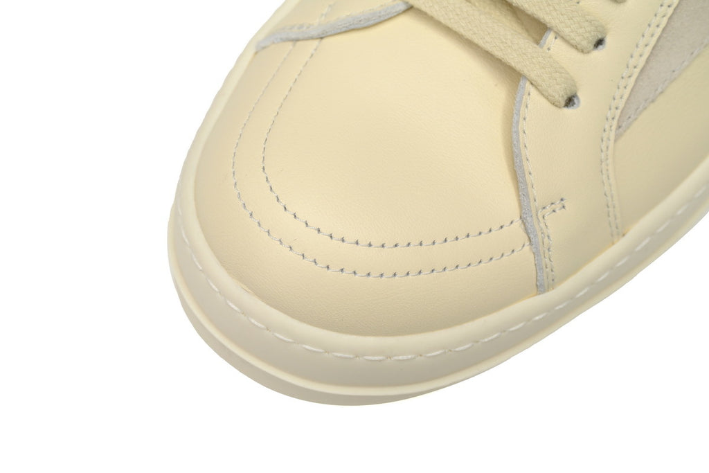 Rick Owens Vintage Low Butter Milk Leather Sneakers