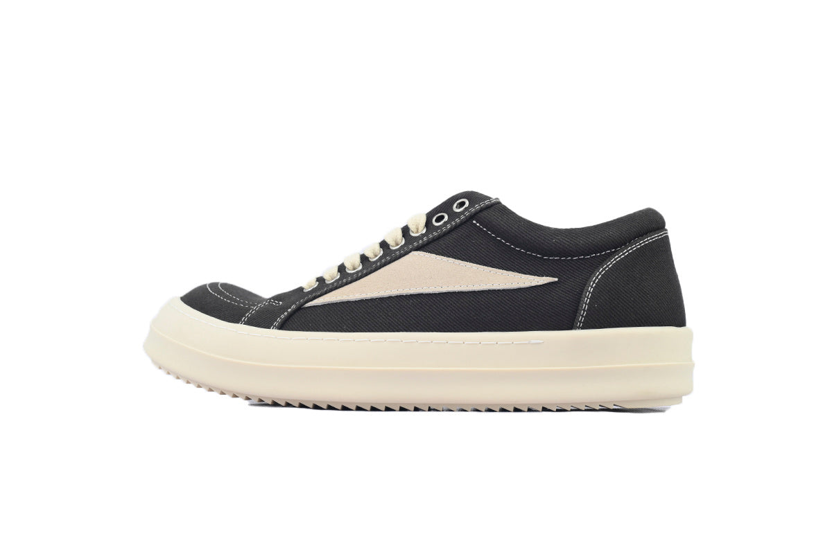 Rick Owens DRKSHDW Vintage Low Black Canvas Sneakers