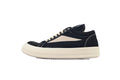Rick Owens DRKSHDW Black Canvas Long Tongue Sneakers
