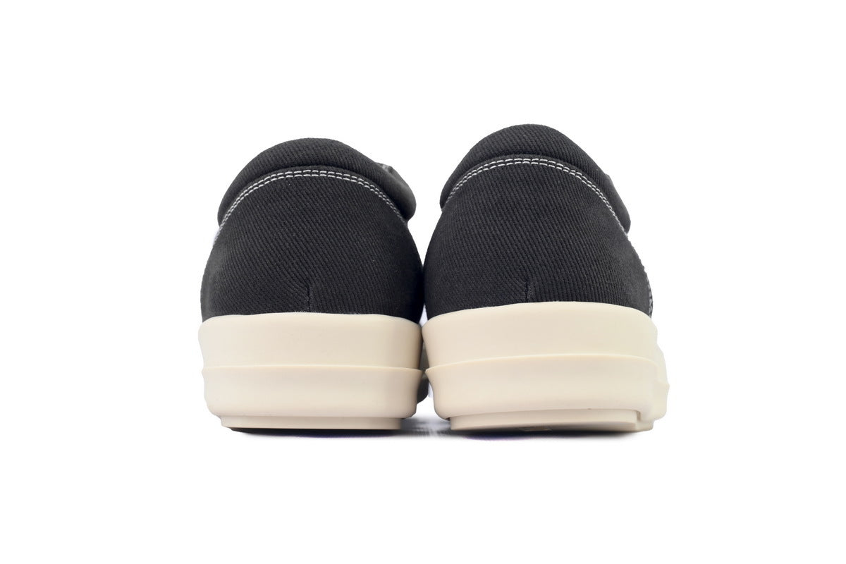 Rick Owens DRKSHDW Vintage Low Black Canvas Sneakers