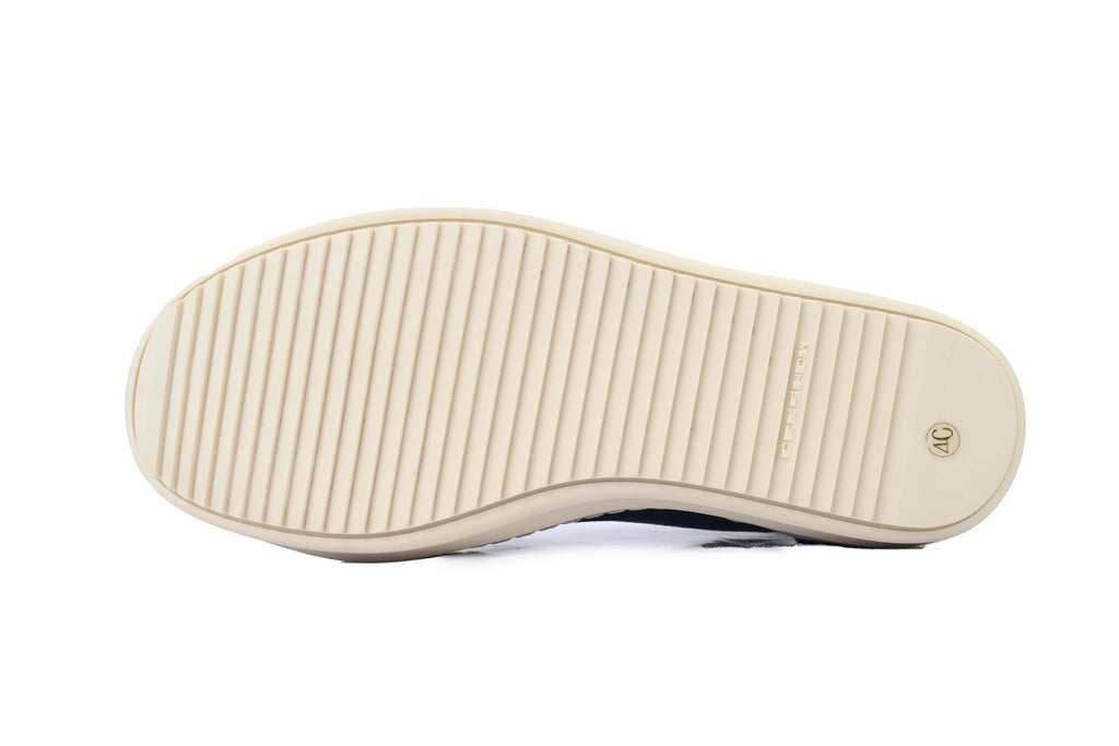 Rick Owens DRKSHDW Black Canvas Long Tongue Sneakers