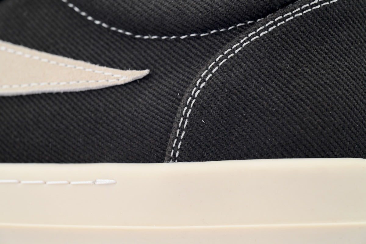 Rick Owens DRKSHDW Vintage Low Black Canvas Sneakers