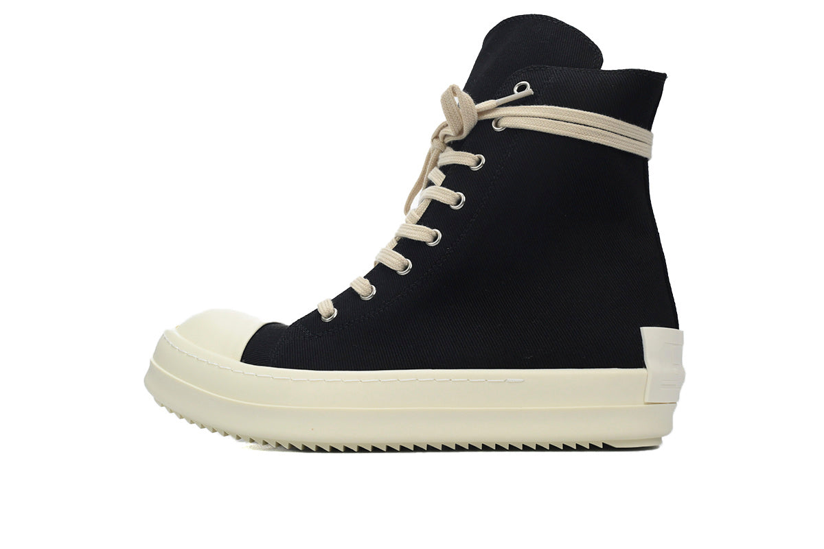 Rick Owens DRKSHDW Gethsemane High Black Milk Sneakers