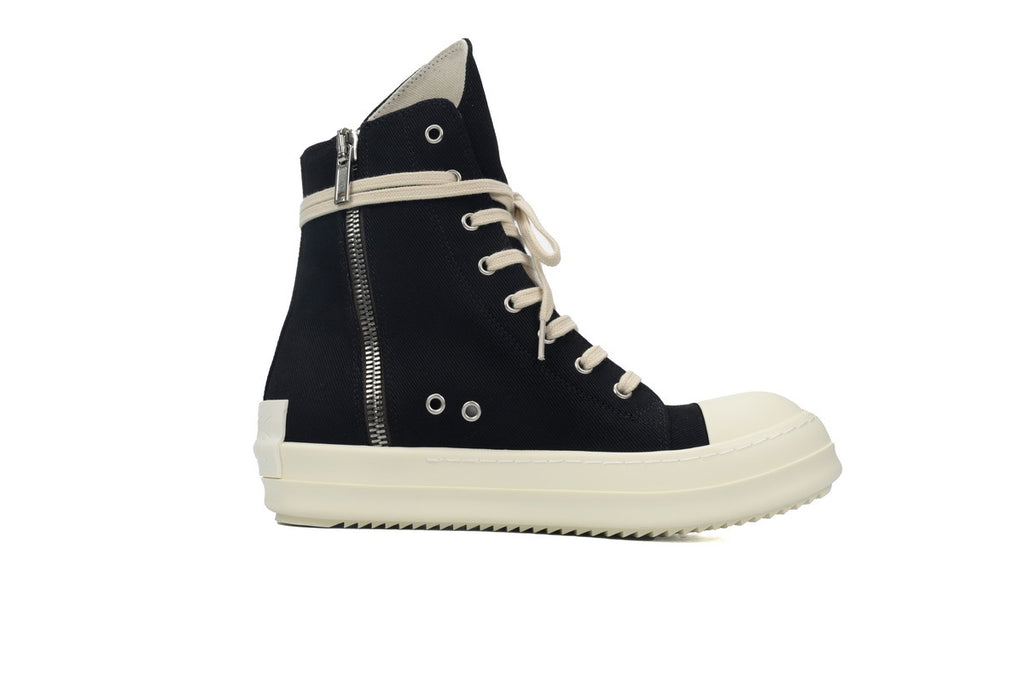 Rick Owens DRKSHDW Gethsemane High Black Milk Sneakers