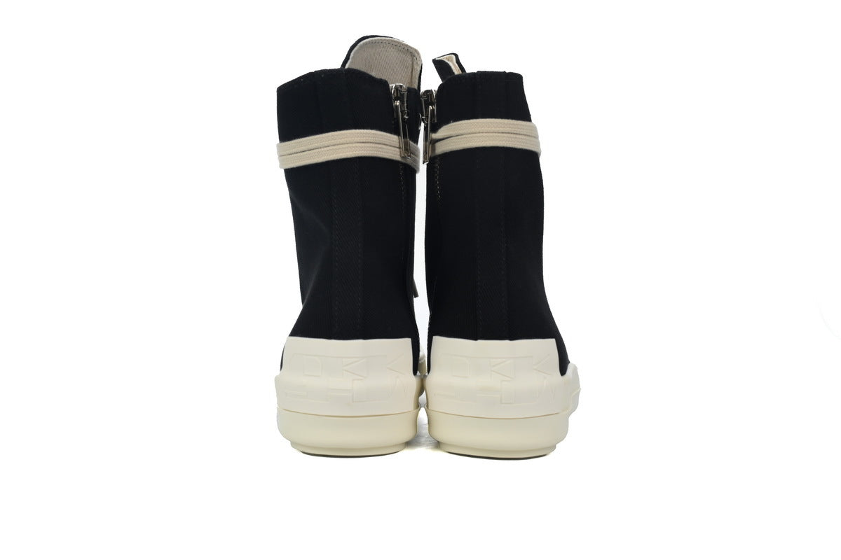 Rick Owens DRKSHDW Gethsemane High Black Milk Sneakers