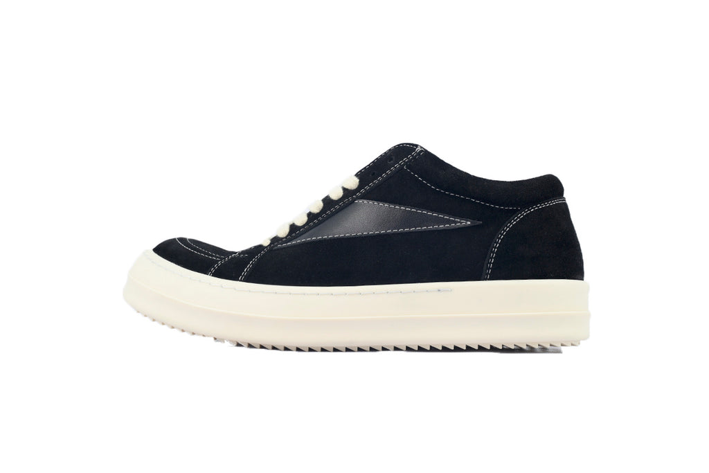 Rick Owens DRKSHDW Luxor Vintage Low Black Suede Sneakers