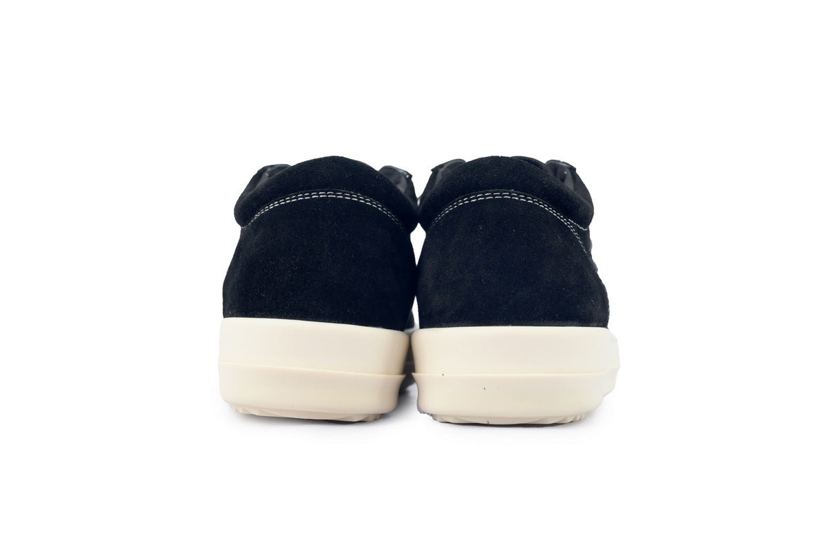 Rick Owens DRKSHDW Luxor Vintage Low Black Suede Sneakers