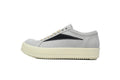Rick Owens DRKSHDW Luxor Vintage Low Oyster Black Suede Canvas Sneakers