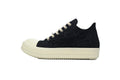 Rick Owens DRKSHDW EDFU Slashed Low Black Milk Sneakers