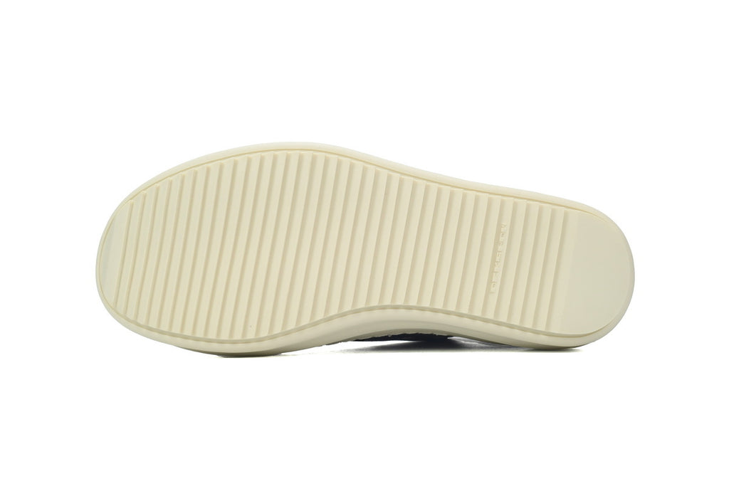 Rick Owens DRKSHDW Lido Low Black Milk Textile Sneakers