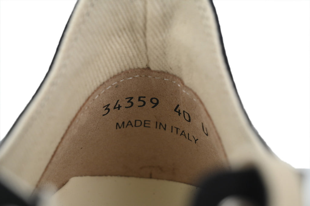 Rick Owens DRKSHDW Lido Low Black Milk Textile Sneakers