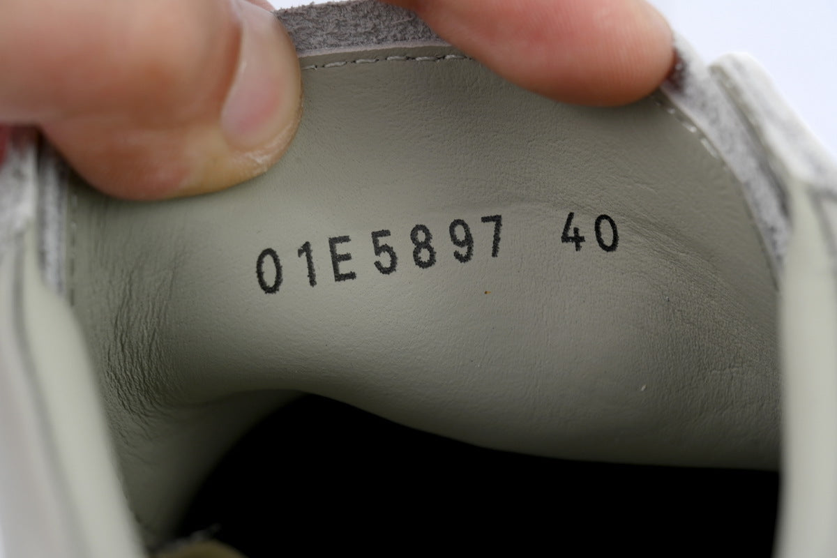 Rick Owens Lido Vintage Low Dust Grey Calf Leather Sneakers