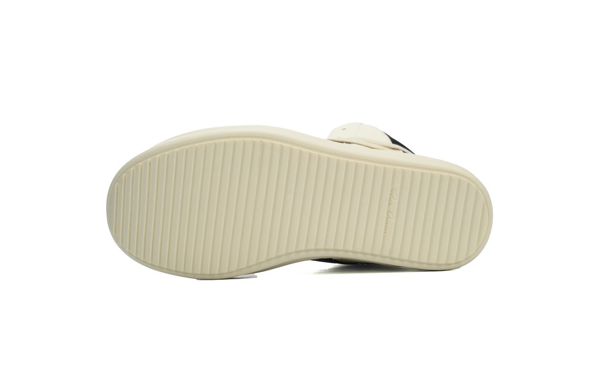 Rick Owens Luxor Geobasket High Milk Black Sneakers