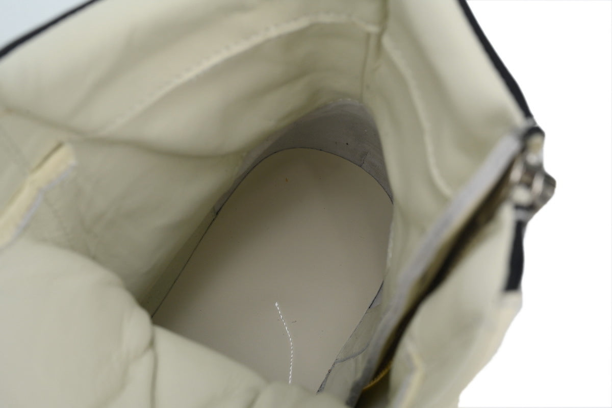 Rick Owens Luxor Geobasket High Milk Black Sneakers