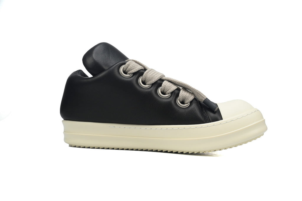 Rick Owens Luxor Jumbo Padded Low Black Milk Sneakers