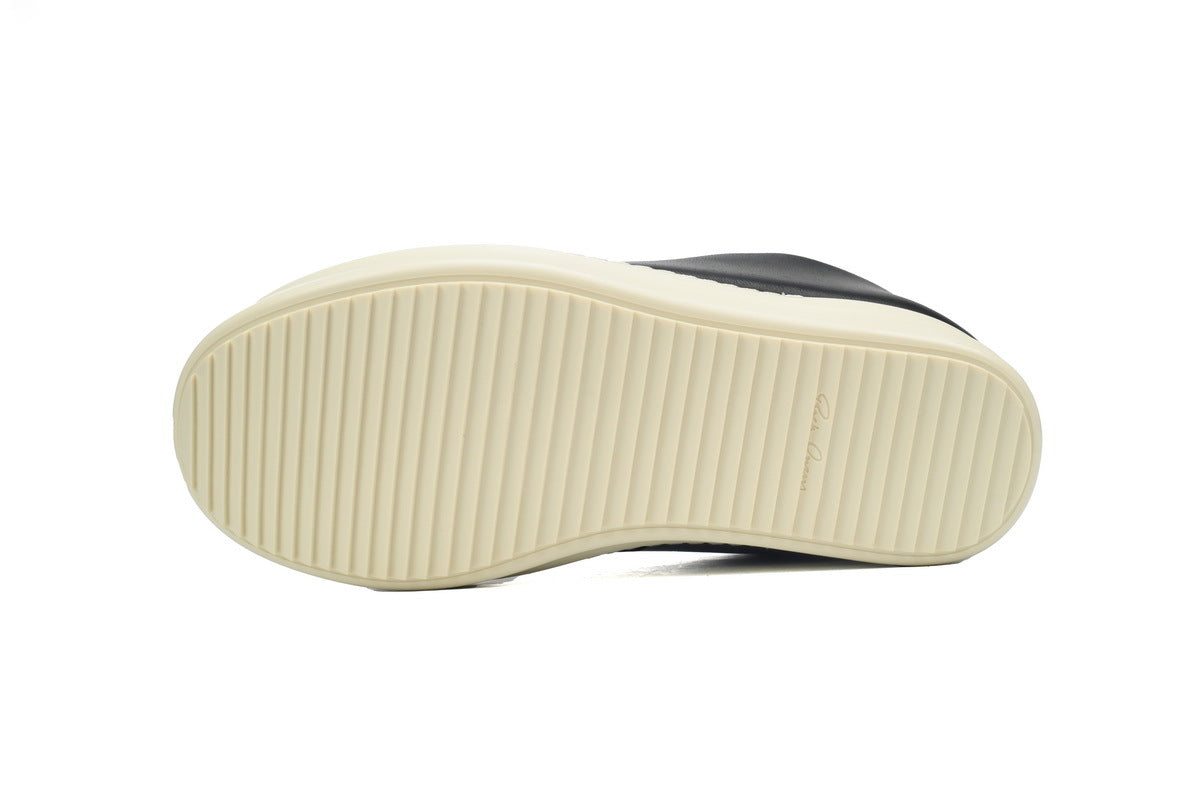 Rick Owens Luxor Jumbo Padded Low Black Milk Sneakers