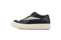 Rick Owens Strobe Vintage Low Black Leather Sneakers