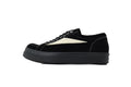 Rick Owens Strobe Vintage Low Black Suede Canvas Sneakers