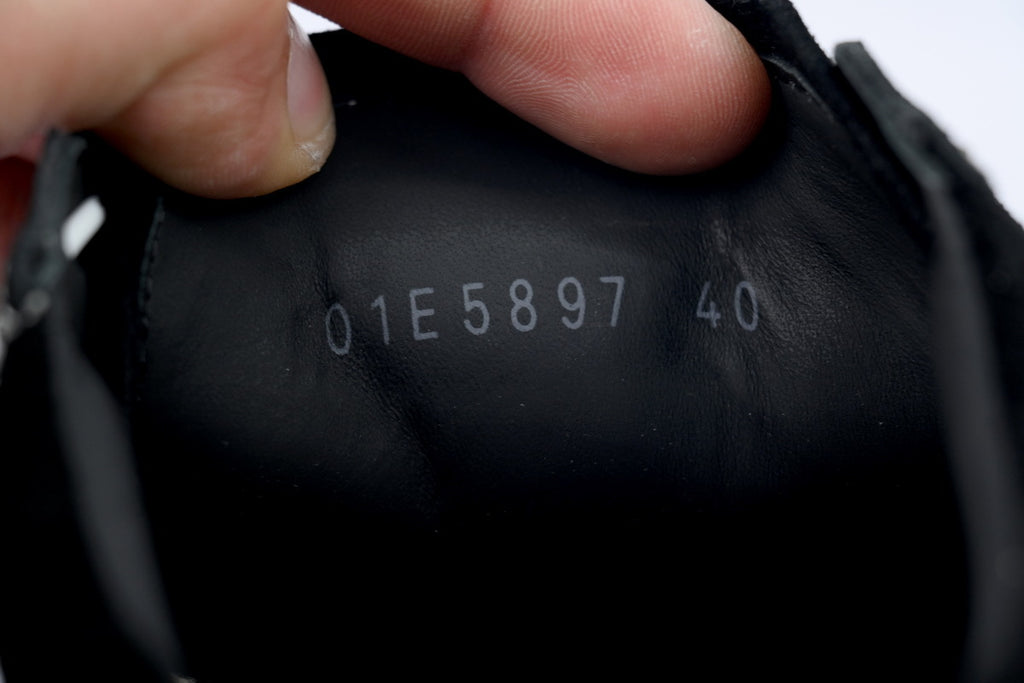 Rick Owens Vintage Low Black Milk Suede Sneakers