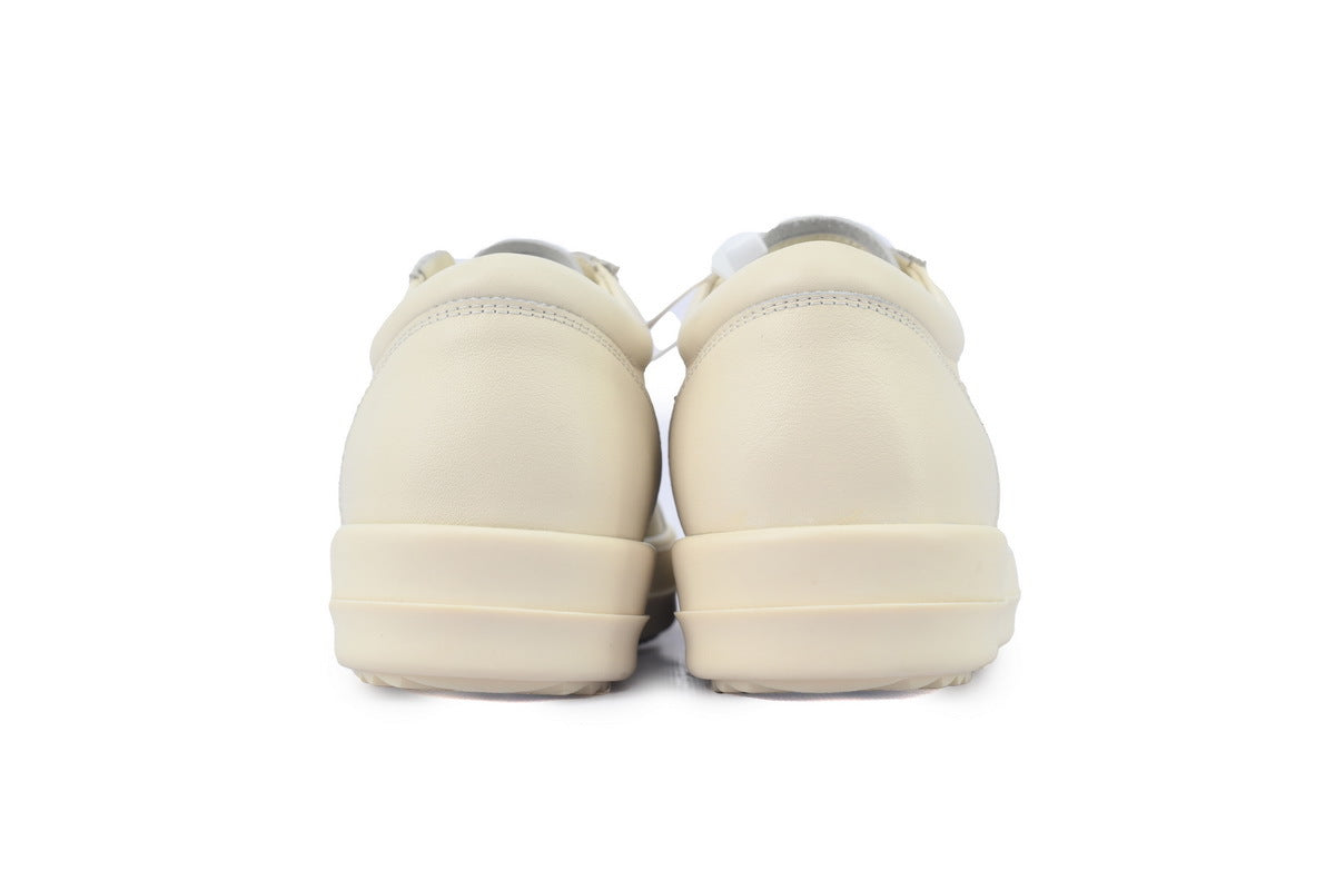 Rick Owens Women's Lido Vintage Low Milk Leather Sneakers