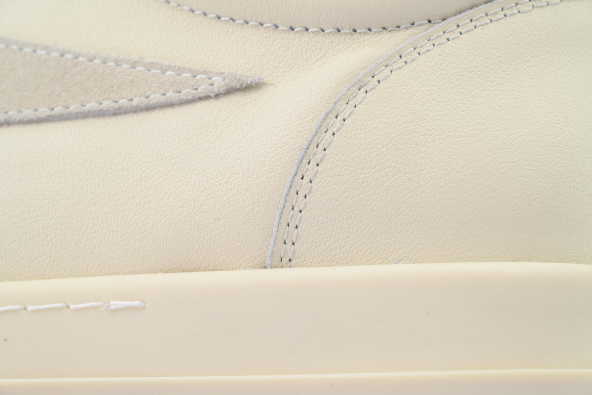 Rick Owens Women's Lido Vintage Low Milk Leather Sneakers