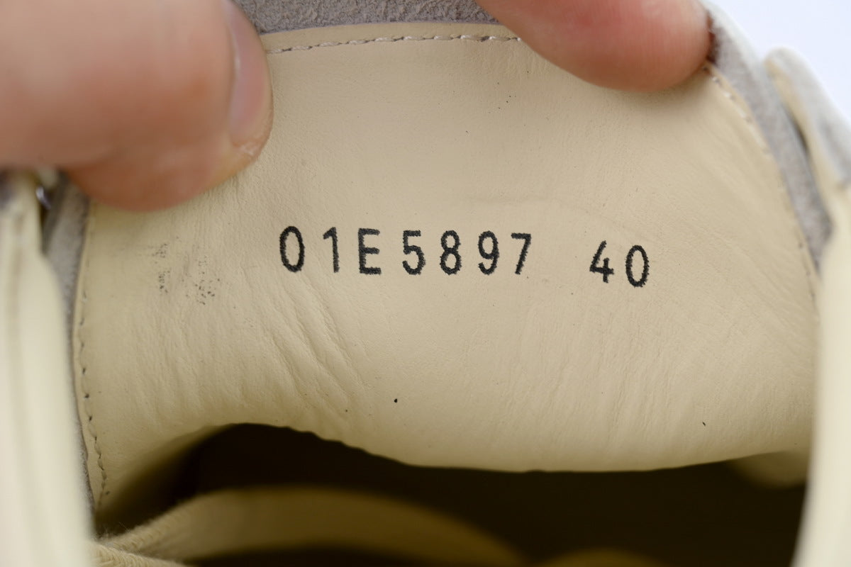 Rick Owens Women's Lido Vintage Low Milk Leather Sneakers