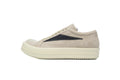 Rick Owens Men's Luxor Vintage Low Milk Black Suede Sneakers