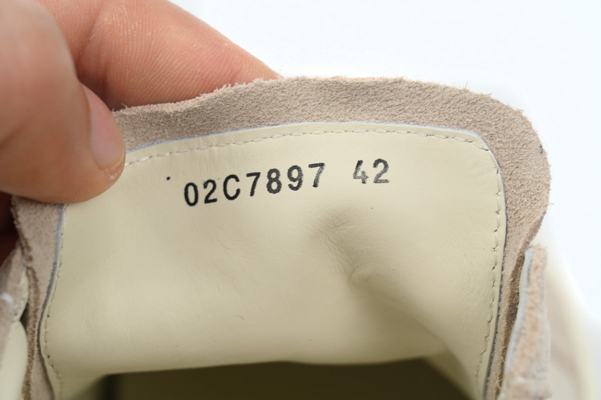 Rick Owens Men's Luxor Vintage Low Milk Black Suede Sneakers