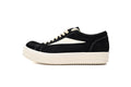 Rick Owens Vintage Low Black Milk Suede Sneakers