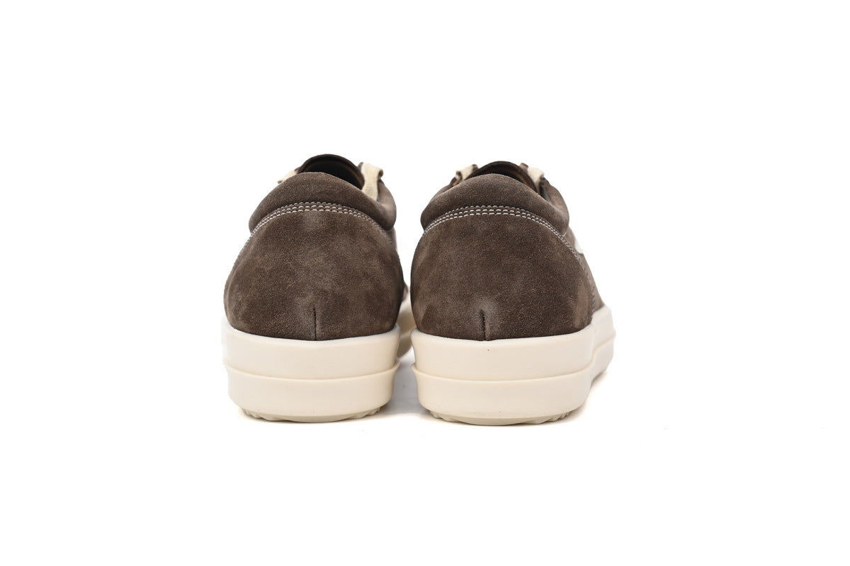 Rick Owens Vintage Low Black Brown Suede Sneakers