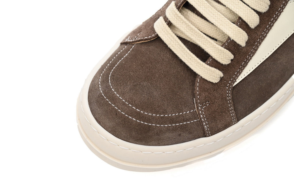 Rick Owens Vintage Low Grease Milk Suede Sneakers