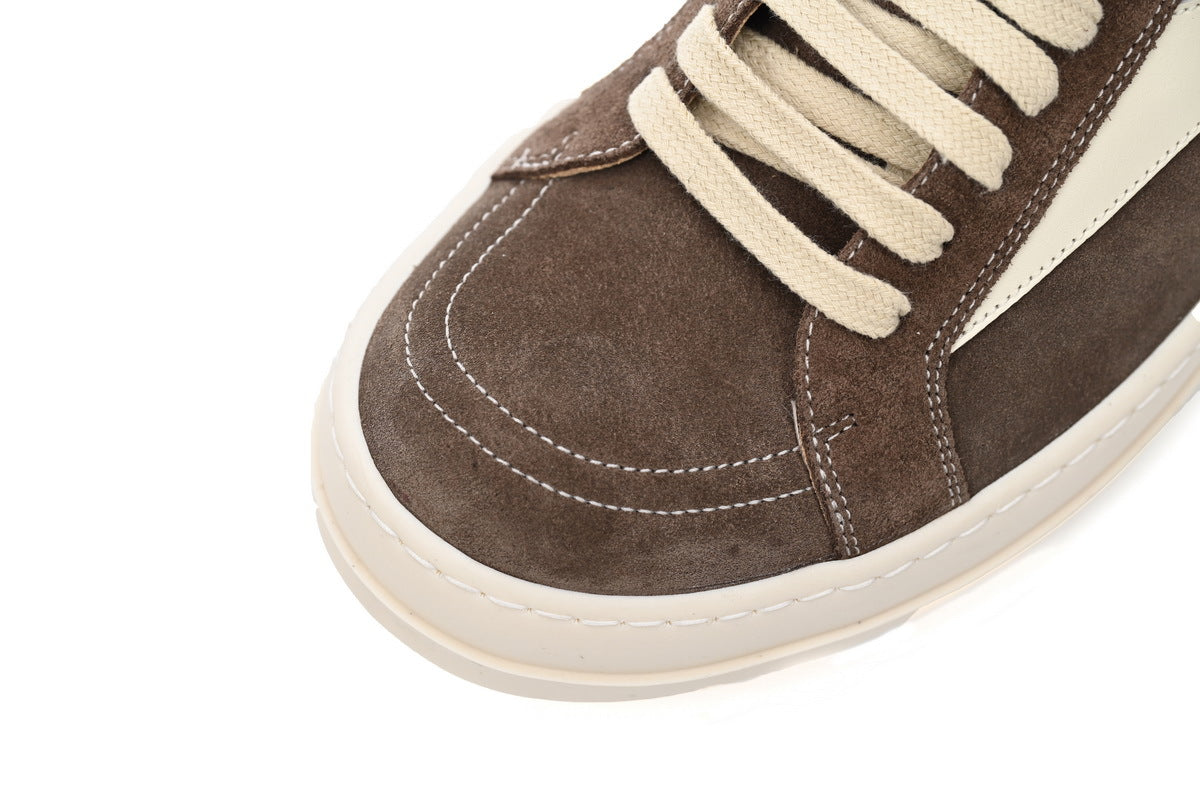 Rick Owens Vintage Low Grease Milk Suede Sneakers
