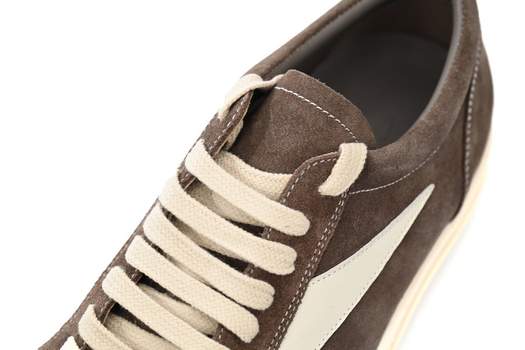 Rick Owens Vintage Low Grease Milk Suede Sneakers