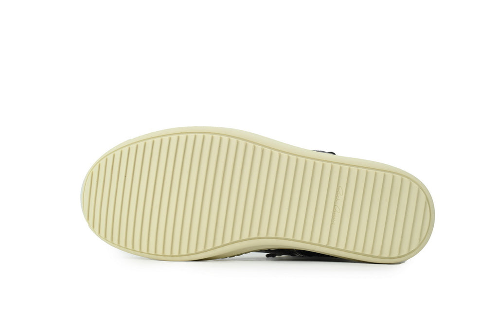 Rick Owens Geobasket Black Milk Nubuck High-Top Sneakers