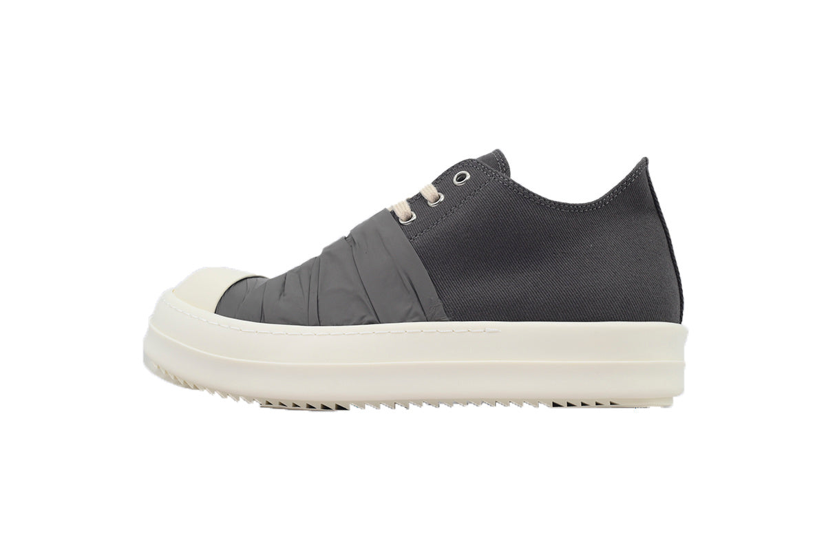 Rick Owens DRKSHDW Hustler Low Dark Dust Denim Sneakers