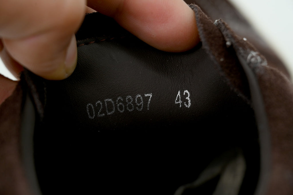 Rick Owens Hollywood Vintage Low Mahogany Suede Sneakers