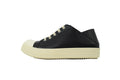 Rick Owens LPOLVS Vintage Low Black Milk Leather Sneakers