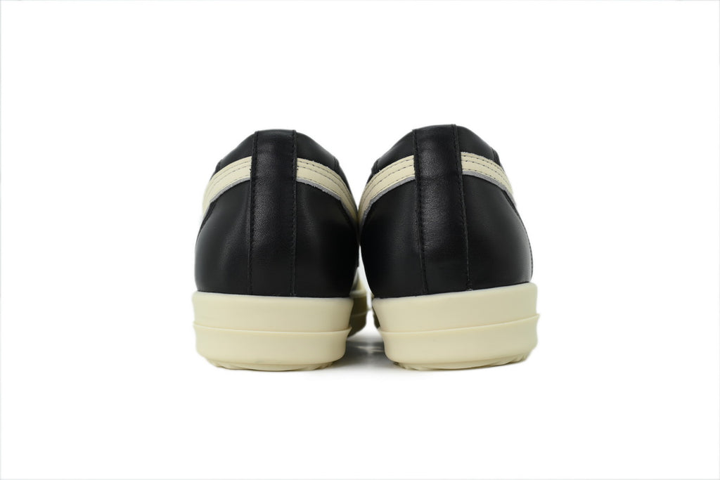 Rick Owens LPOLVS Vintage Low Black Milk Sneakers