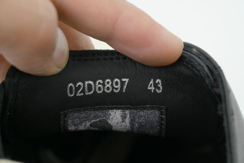Rick Owens LPOLVS Vintage Low Black Milk Leather Sneakers