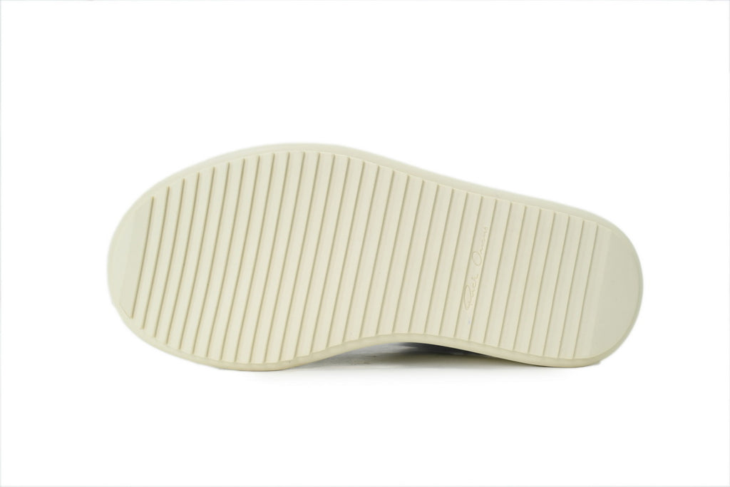 Rick Owens Mega Bumper Black Milk Leather Sneakers