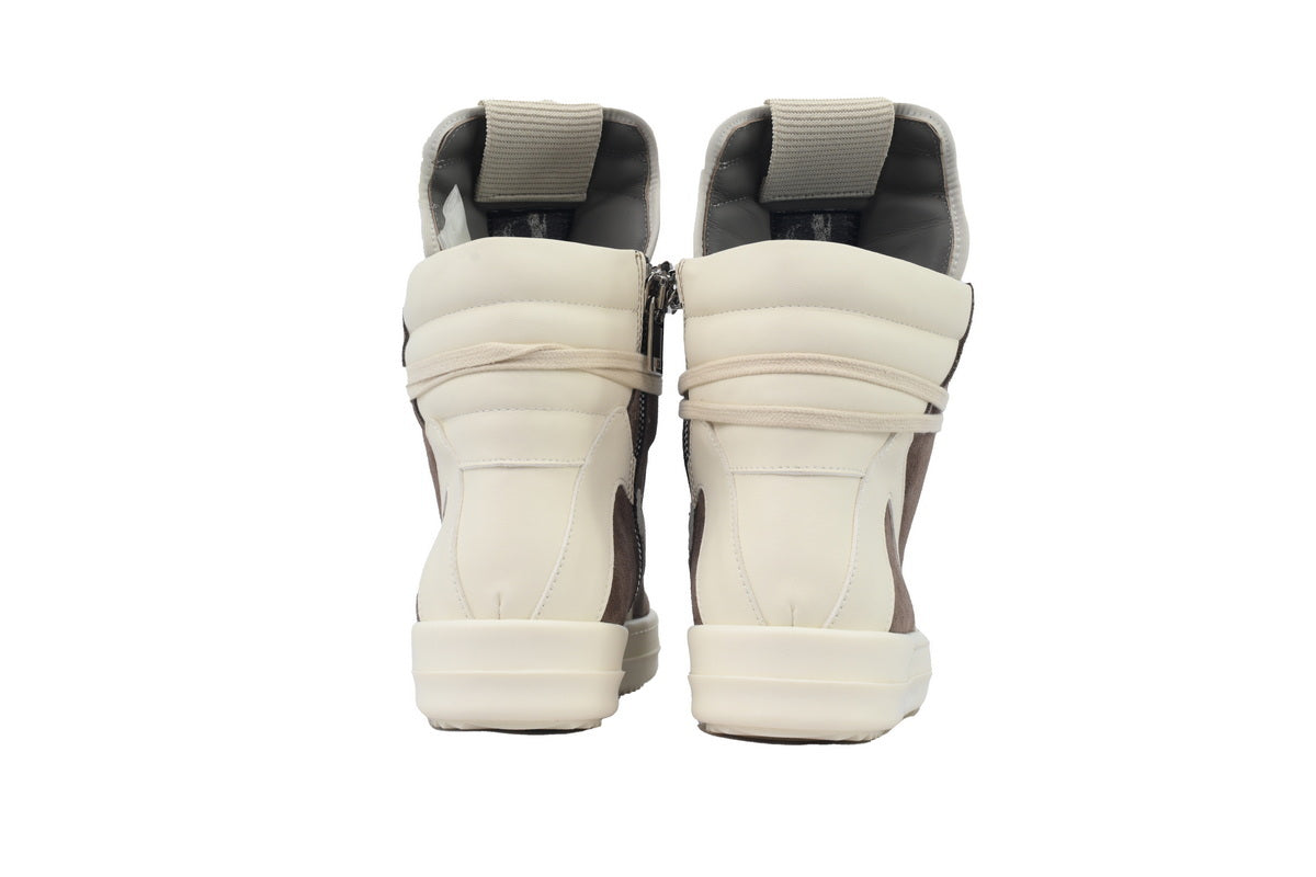 Rick Owens Inverted Triangle Mocha Suede Low-Top Sneakers