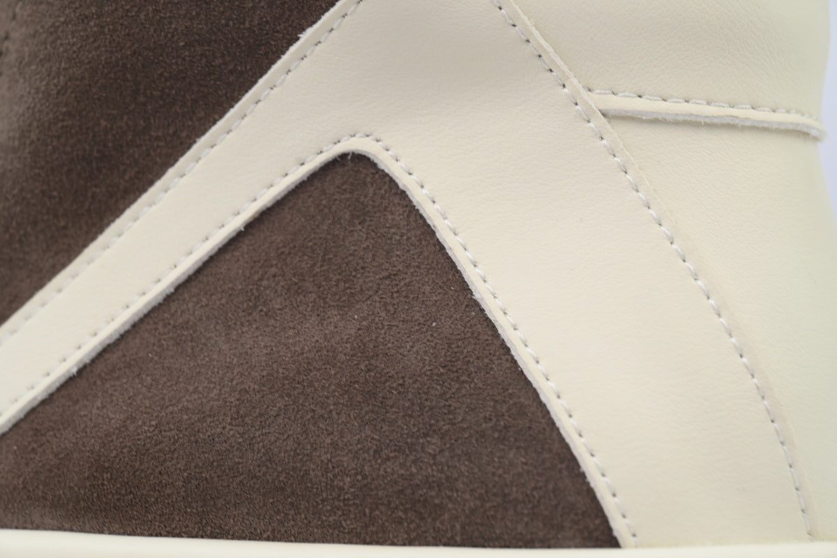 Rick Owens Inverted Triangle Mocha Suede Low-Top Sneakers