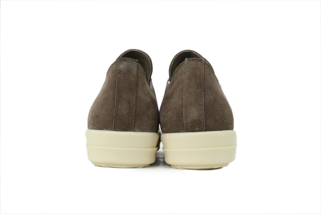 Rick Owens Temple Extreme Low Brown Suede Sneakers
