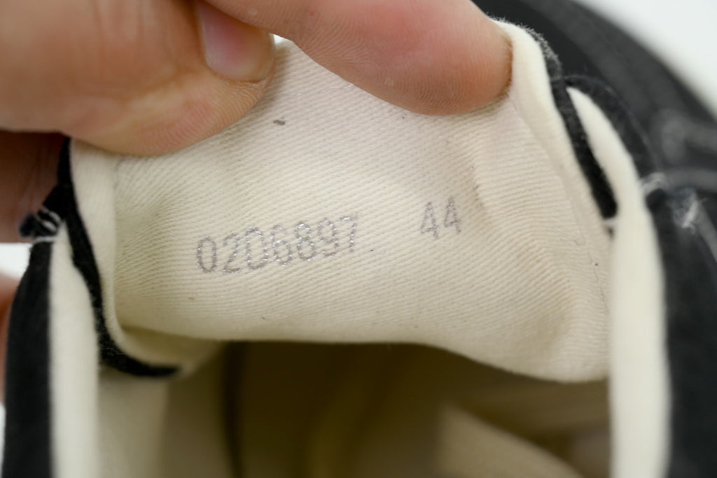 Rick Owens DRKSHDW Temple Star Applique Black Canvas Sneakers