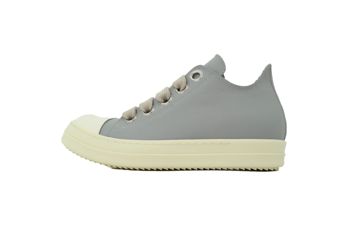 Rick Owens Porterville Jumbo Laced Low Pale Blue Leather Sneakers
