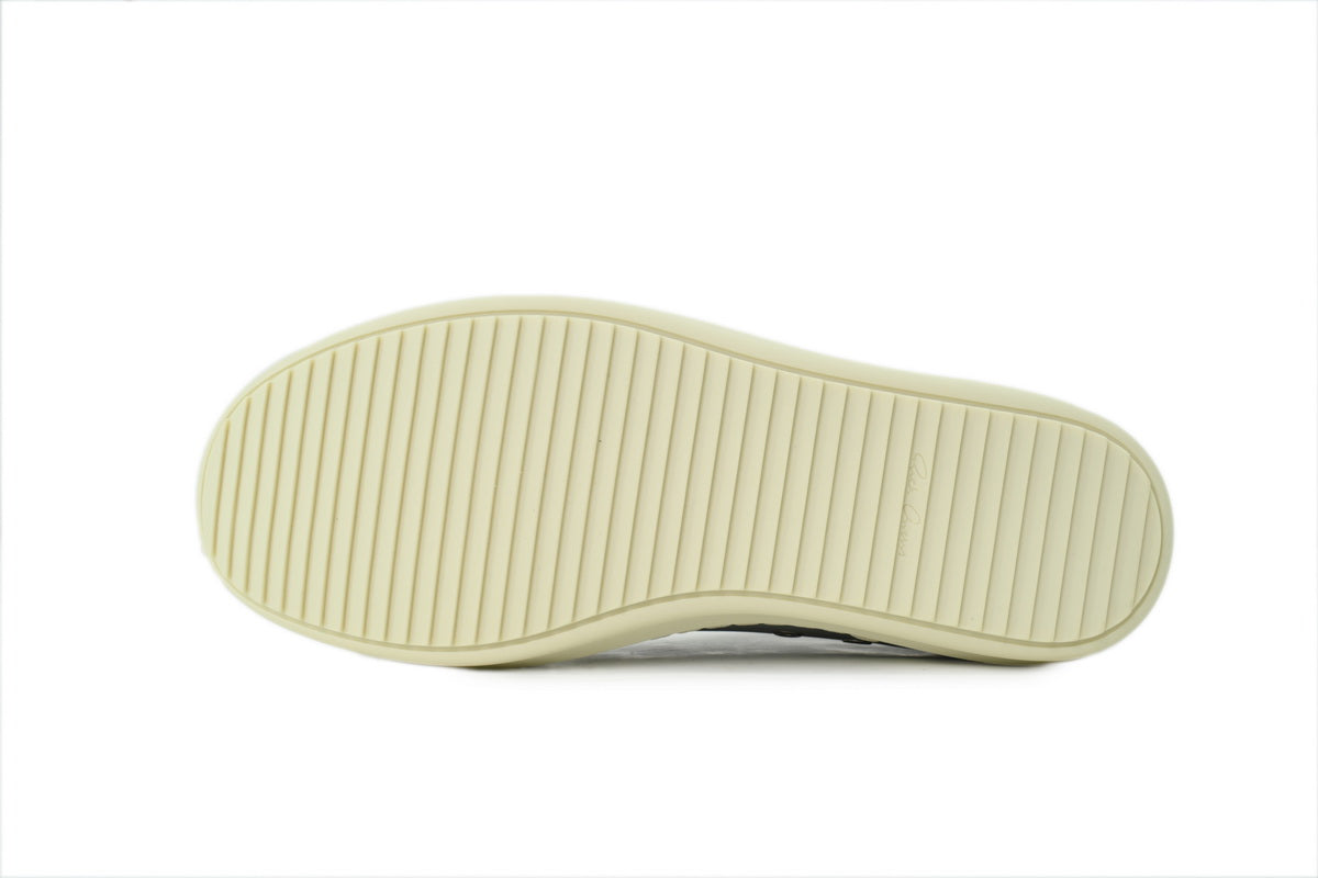 Rick Owens Porterville Jumbo Laced Low Pale Blue Leather Sneakers