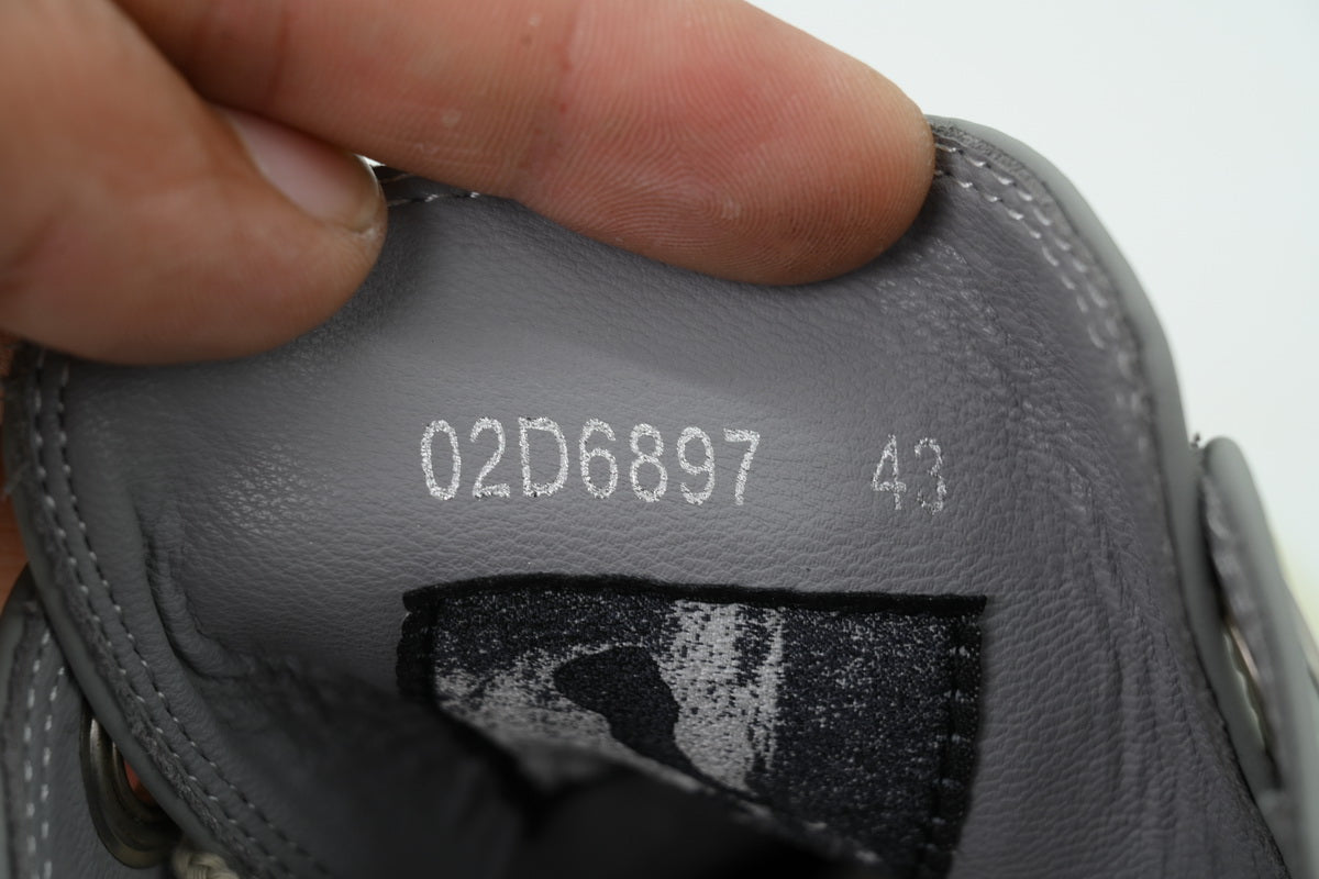 Rick Owens Porterville Jumbo Laced Low Pale Blue Leather Sneakers