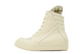 Rick Owens Strobe Geobasket Milk Leather High-Top Sneakers