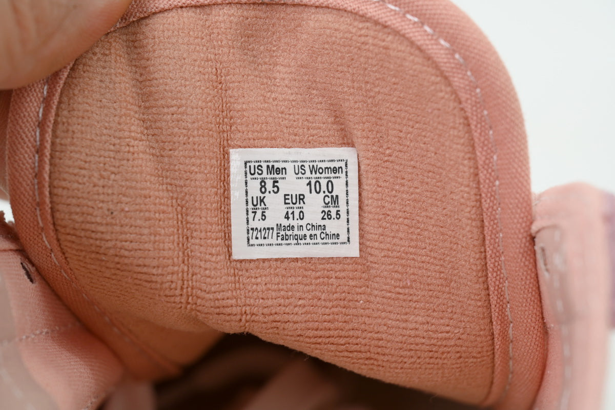 Vans Style 36 Decon SF Pink Suede Canvas Sneakers