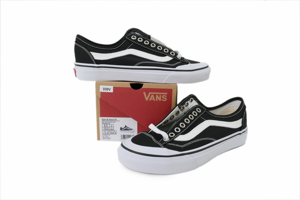 Vans Style 36 Decon SF Black White Canvas Sneakers